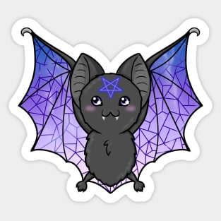 Stained Glass Bat Sticker